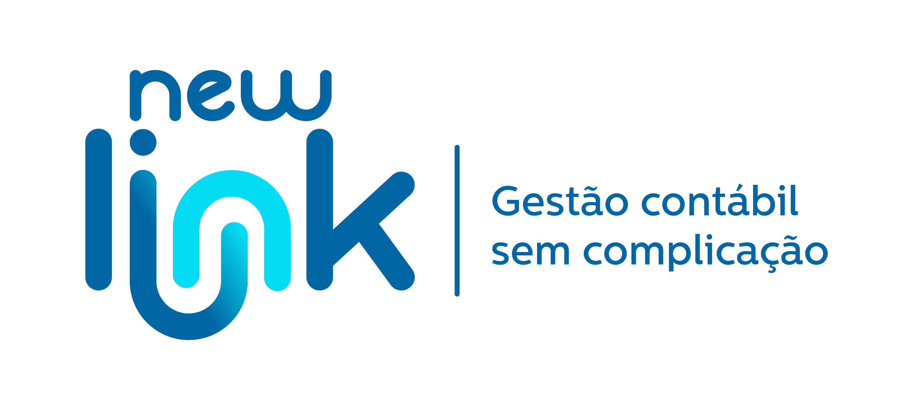 Logotipo Newlink Assinatura Horiz Transp - Revi Soluções Contábeis e Empresariais